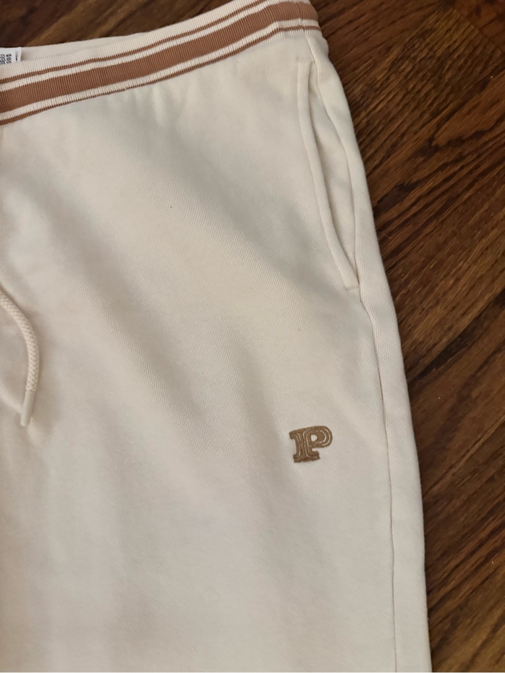 VS PINK Cream Wide-Leg Sweatpants for women - Picture 4 of 7